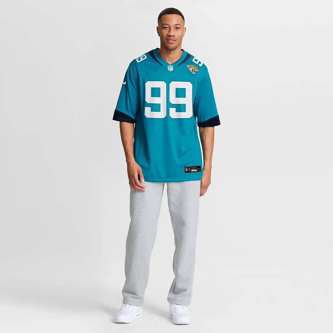 Zennovawear Ruke Orhorhoro Jacksonville Jaguars Team Game Jersey - Teal