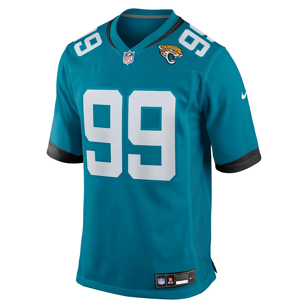 Zennovawear Ruke Orhorhoro Jacksonville Jaguars Team Game Jersey - Teal