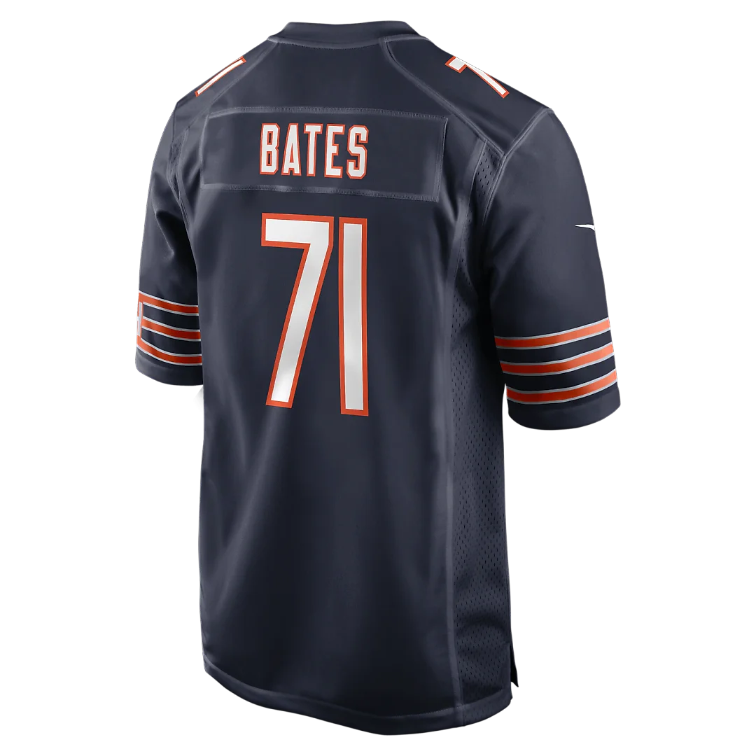 Zennovawear Ryan Bates Chicago Bears Game Jersey - Navy