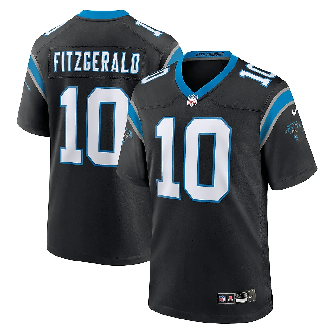 Zennovawear Ryan Fitzgerald Carolina Panthers Team Game Jersey - Black
