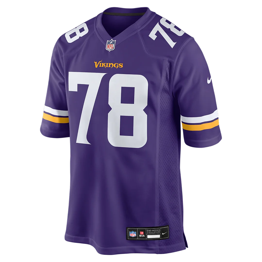 Zennovawear Ryan Kelly Minnesota Vikings Team Game Jersey - Purple