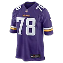 Zennovawear Ryan Kelly Minnesota Vikings Team Game Jersey - Purple