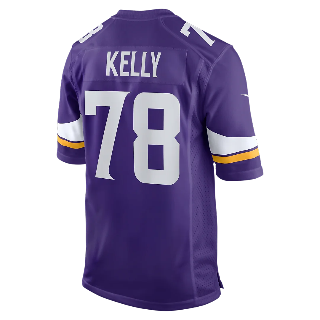 Zennovawear Ryan Kelly Minnesota Vikings Team Game Jersey - Purple