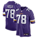 Zennovawear Ryan Kelly Minnesota Vikings Team Game Jersey - Purple