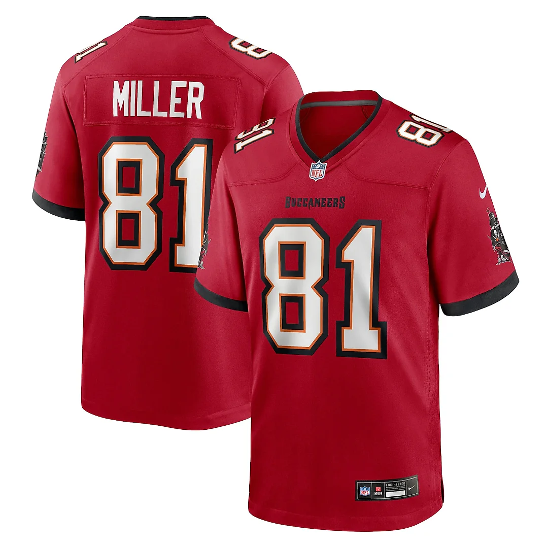 Zennovawear Ryan Miller Tampa Bay Buccaneers Team Game Jersey - Red
