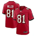 Zennovawear Ryan Miller Tampa Bay Buccaneers Team Game Jersey - Red