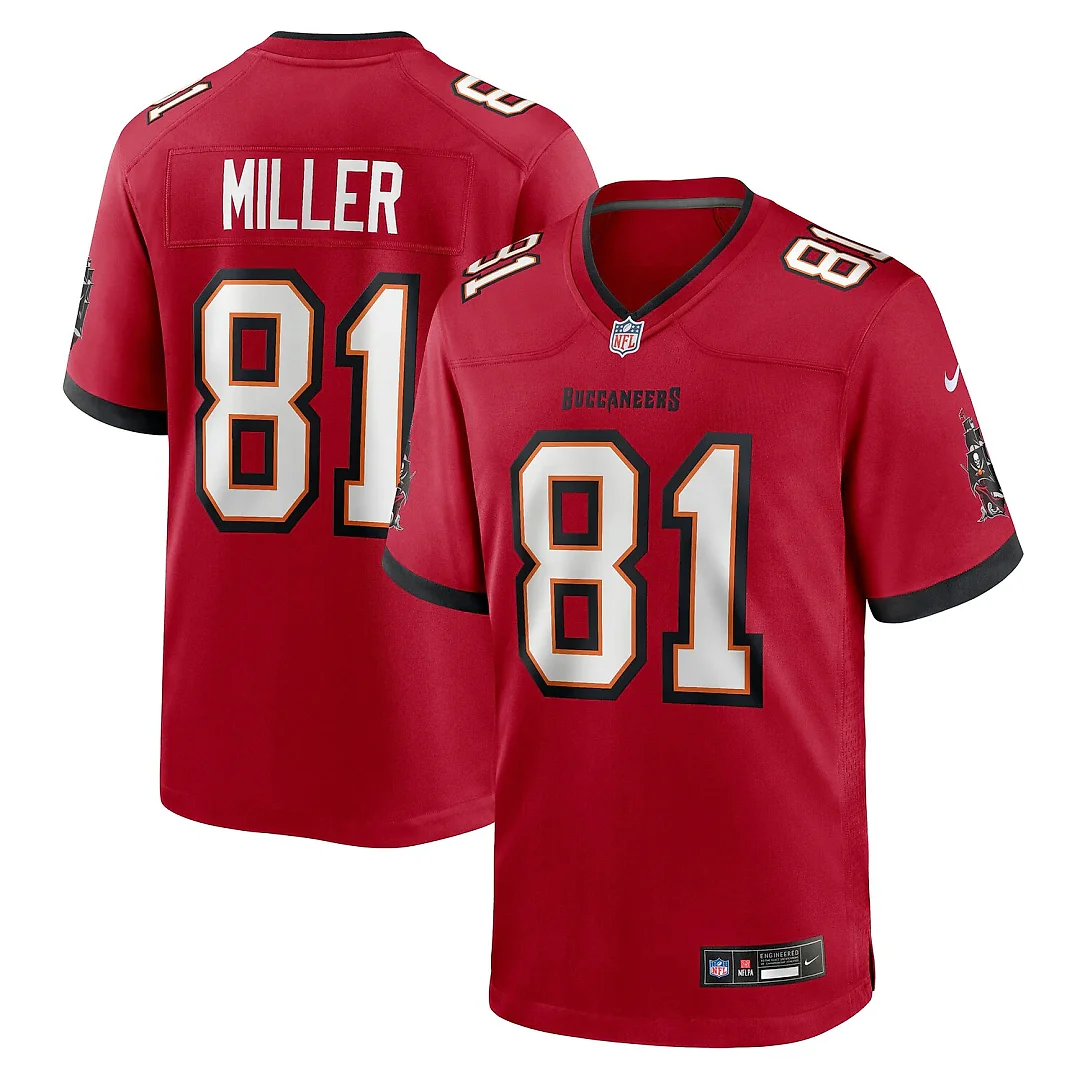 Zennovawear Ryan Miller Tampa Bay Buccaneers Team Game Jersey - Red