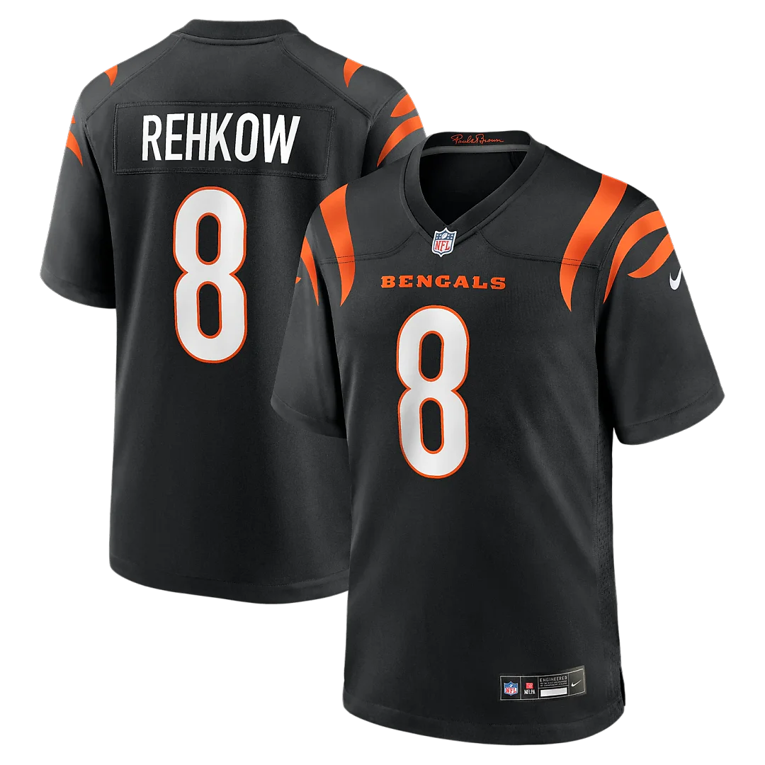 Zennovawear Ryan Rehkow Cincinnati Bengals Game Jersey - Black