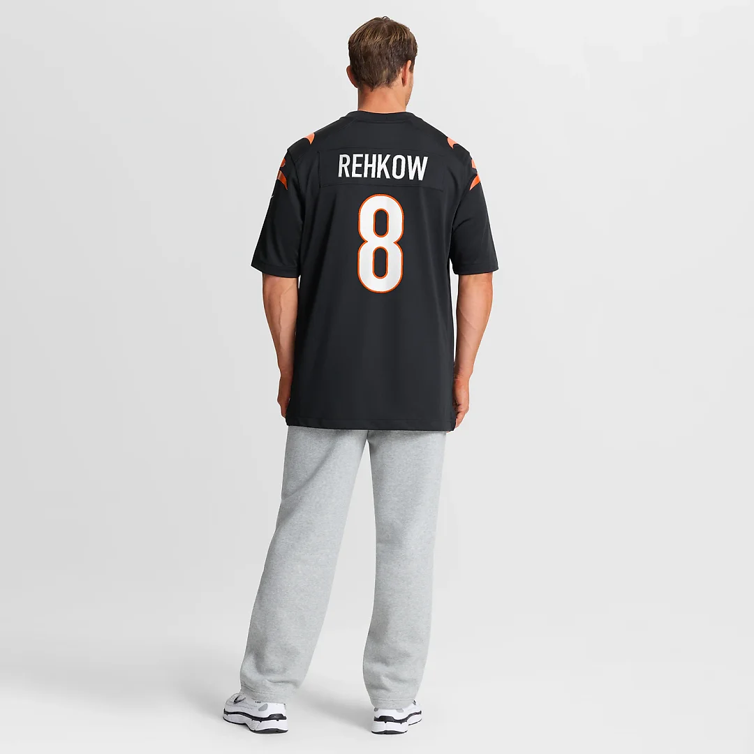 Zennovawear Ryan Rehkow Cincinnati Bengals Game Jersey - Black