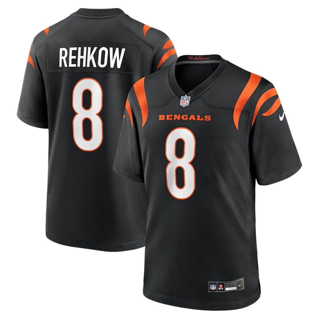 Zennovawear Ryan Rehkow Cincinnati Bengals Game Jersey - Black