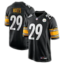 Zennovawear Ryan Watts Pittsburgh Steelers Game Jersey - Black