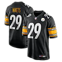 Zennovawear Ryan Watts Pittsburgh Steelers Game Jersey - Black