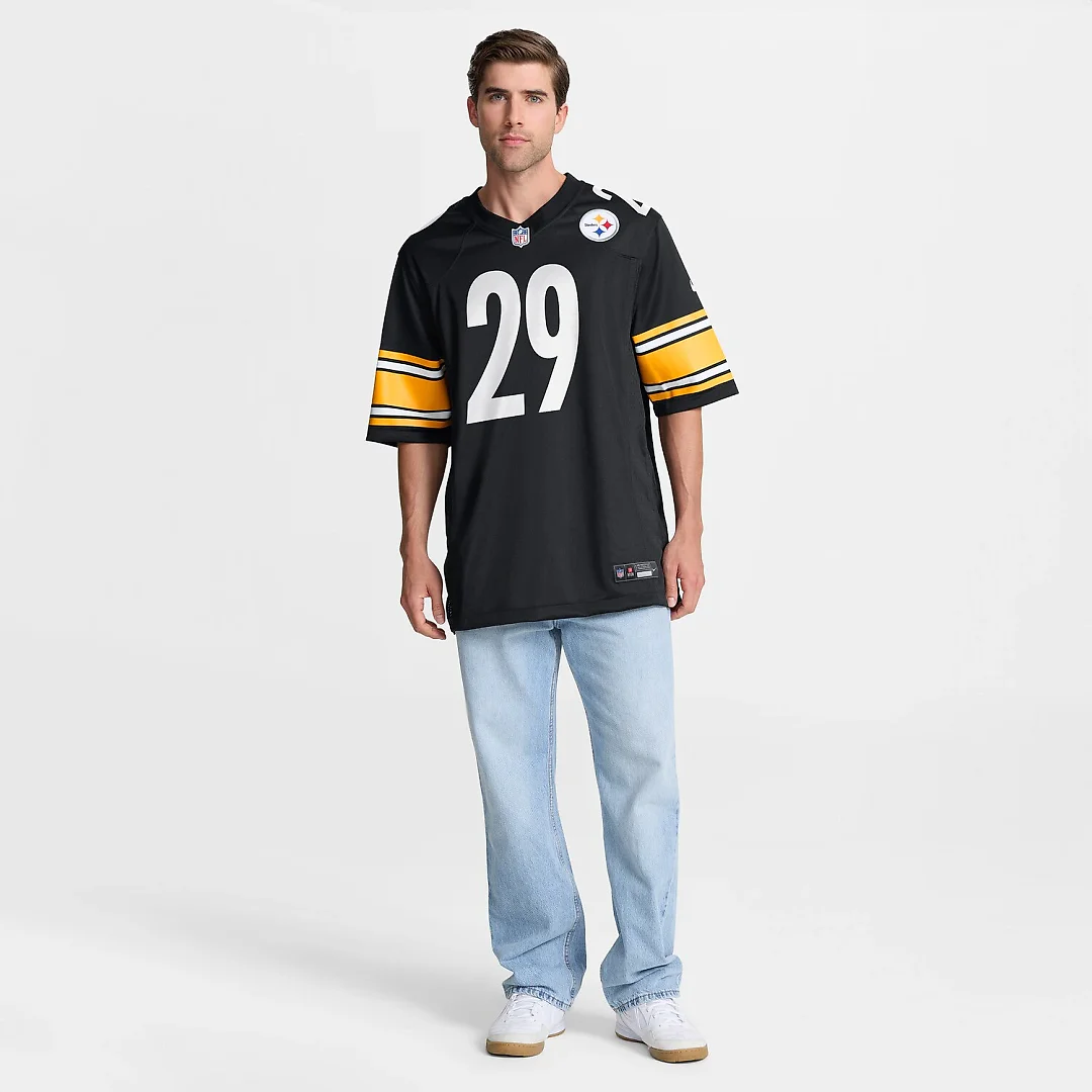Zennovawear Ryan Watts Pittsburgh Steelers Game Jersey - Black