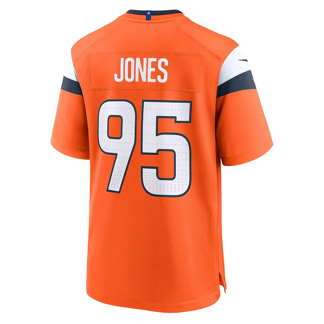 Zennovawear Sai'vion Jones Denver Broncos Team Game Jersey - Orange