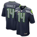 Zennovawear Sam Darnold Seattle Seahawks Super Bowl LX Patch Game Jersey - College Navy