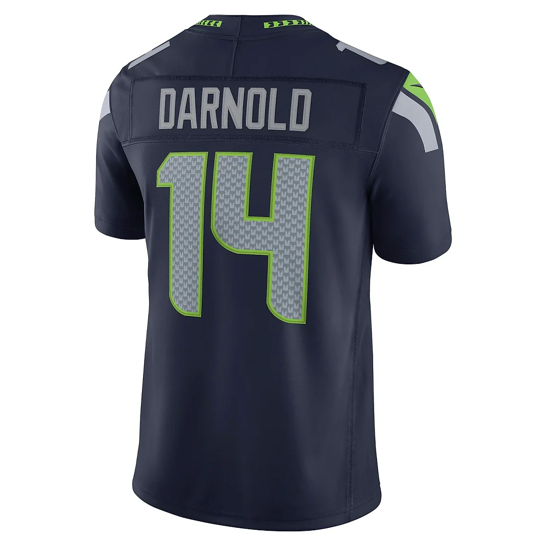 Zennovawear Sam Darnold Seattle Seahawks Team Vapor FUSE. Stitched Limited Jersey - College Navy
