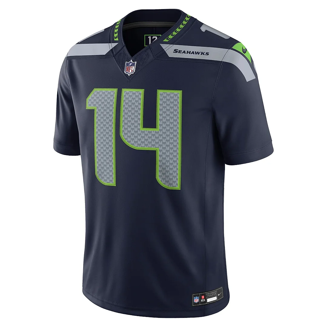 Zennovawear Sam Darnold Seattle Seahawks Team Vapor FUSE. Stitched Limited Jersey - College Navy