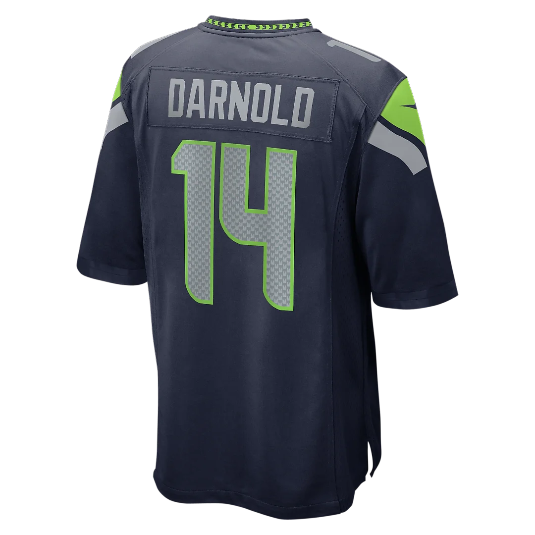 Zennovawear Sam Darnold Seattle Seahawks Super Bowl LX Patch Game Jersey - College Navy