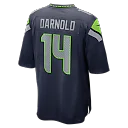 Zennovawear Sam Darnold Seattle Seahawks Super Bowl LX Patch Game Jersey - College Navy