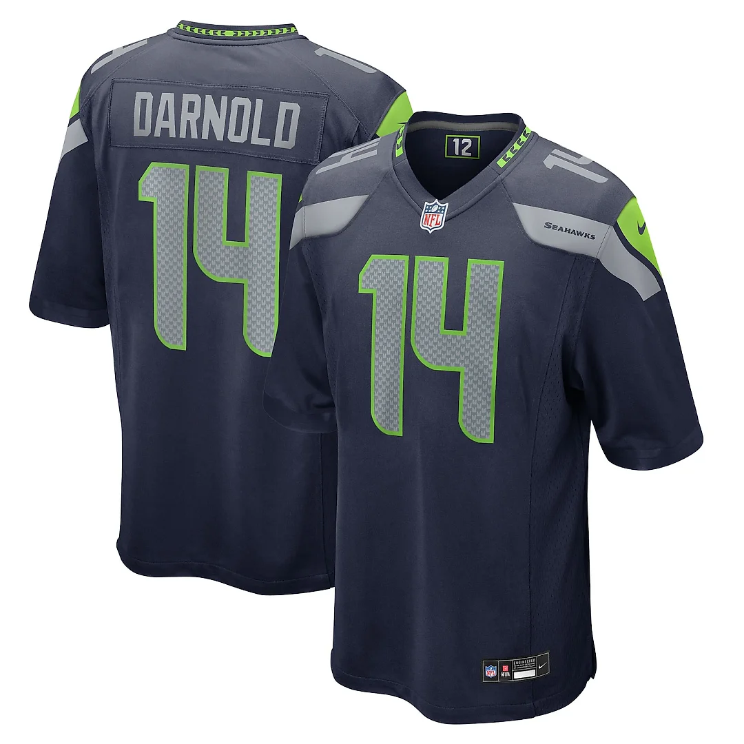 Zennovawear Sam Darnold Seattle Seahawks Team Game Jersey - College Navy