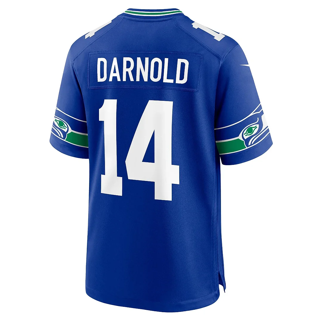 Zennovawear Sam Darnold Seattle Seahawks Alternate Game Player Jersey - Royal