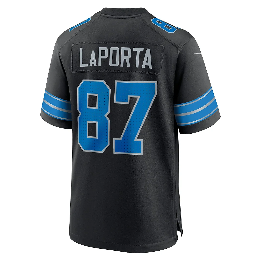 Zennovawear Sam LaPorta Detroit Lions 2nd Alternate Game Jersey - Black