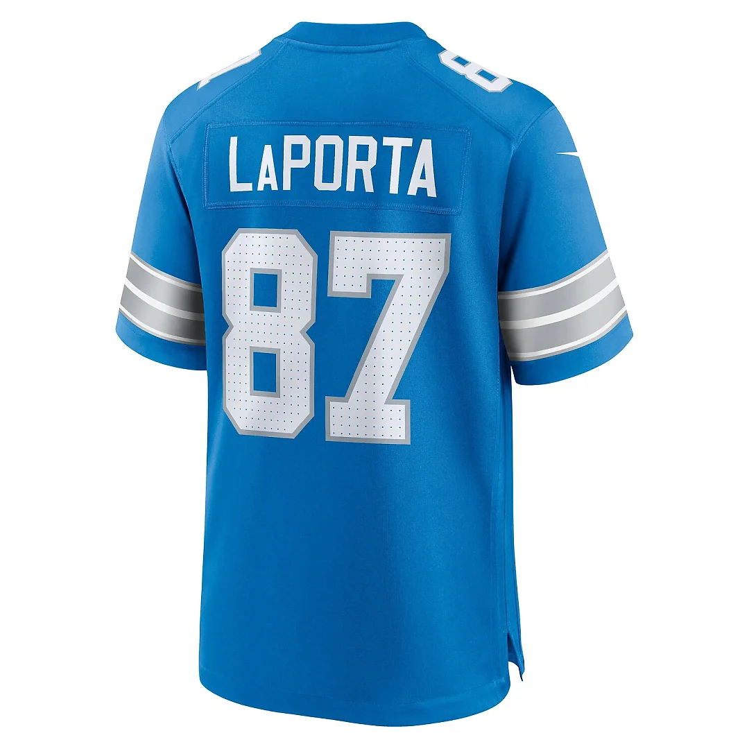 Zennovawear Sam LaPorta Detroit Lions Game Jersey - Blue