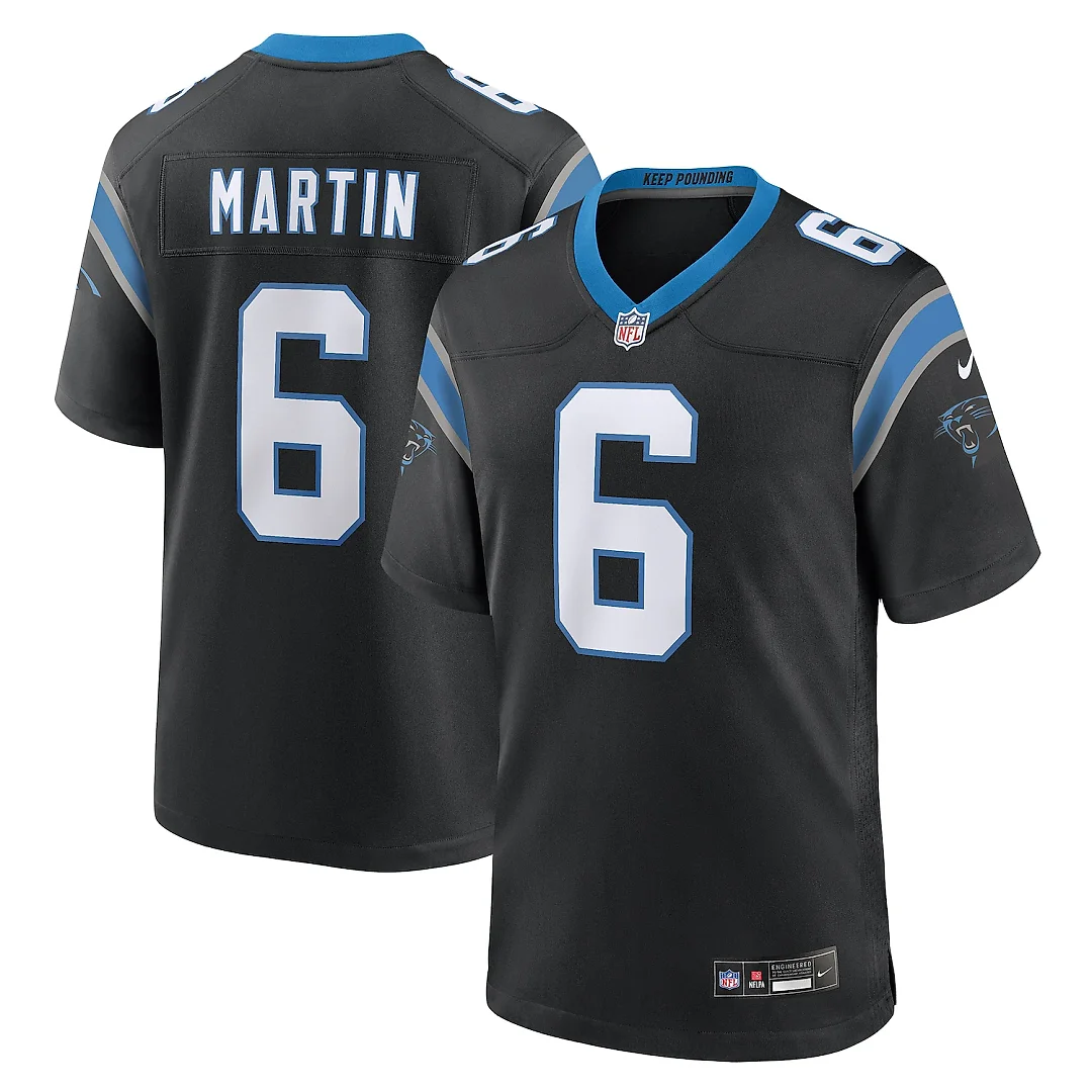 Zennovawear Sam Martin Carolina Panthers Team Game Jersey - Black