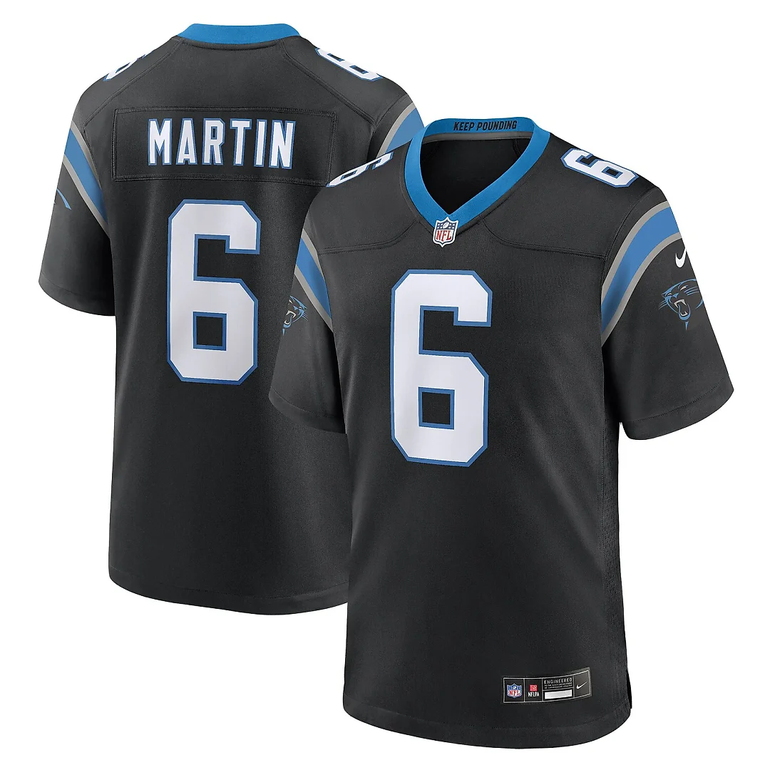 Zennovawear Sam Martin Carolina Panthers Team Game Jersey - Black