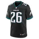 Zennovawear Saquon Barkley Philadelphia Eagles Alternate Game Jersey - Black