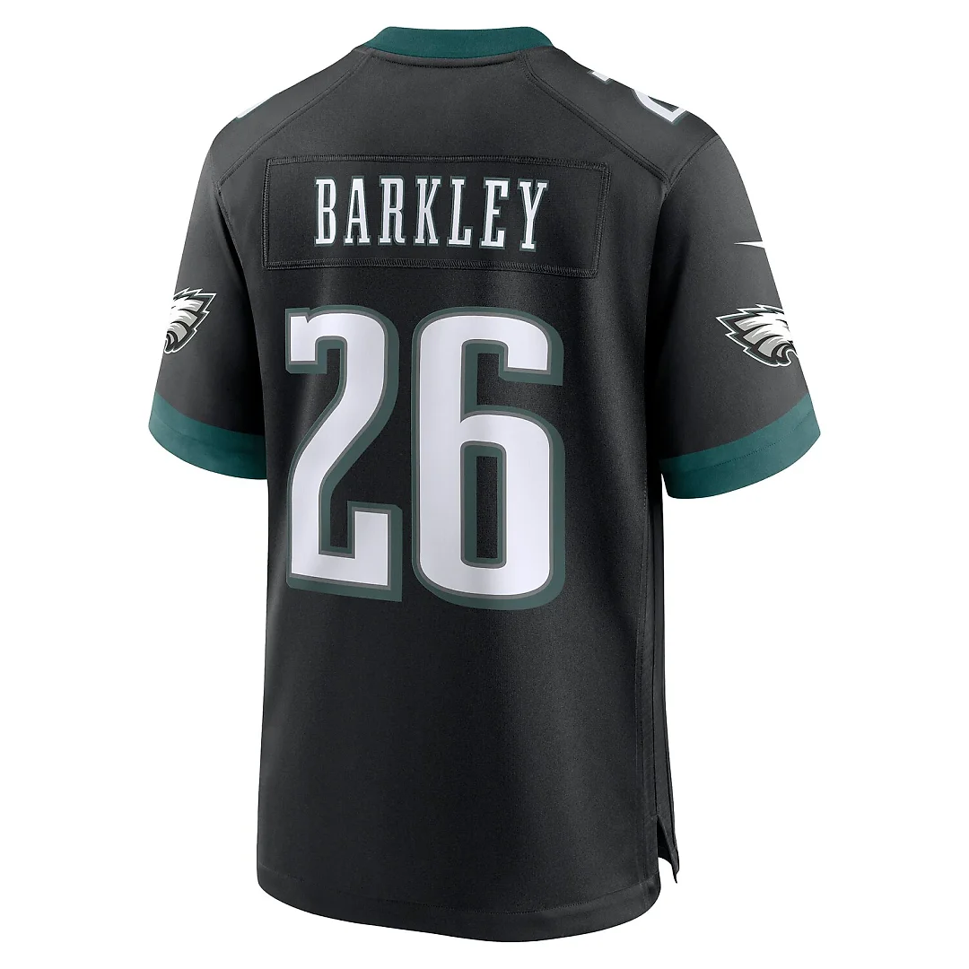 Zennovawear Saquon Barkley Philadelphia Eagles Alternate Game Jersey - Black
