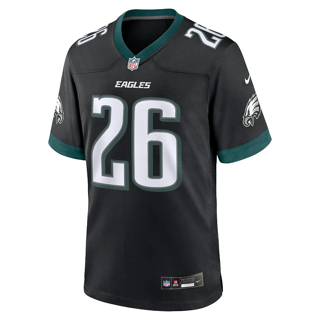 Zennovawear Saquon Barkley Philadelphia Eagles Alternate Game Jersey - Black