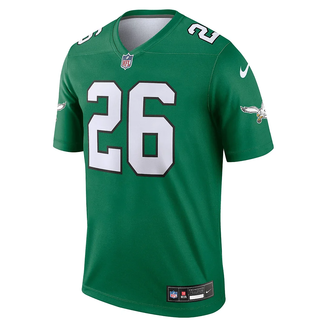 Zennovawear Saquon Barkley Philadelphia Eagles Legend Player Performance Top - Kelly Green