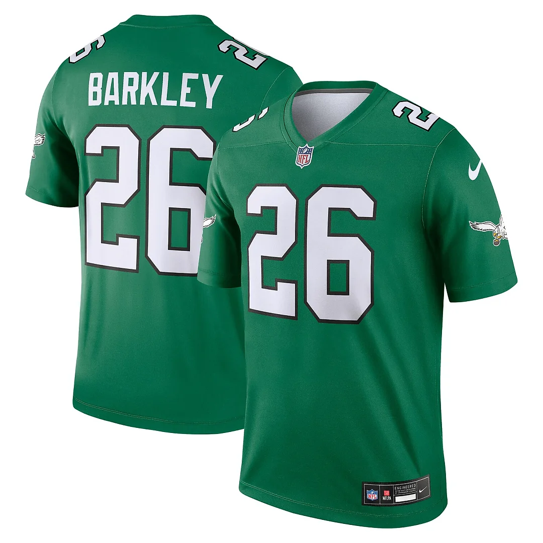 Zennovawear Saquon Barkley Philadelphia Eagles Legend Player Performance Top - Kelly Green