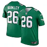 Zennovawear Saquon Barkley Philadelphia Eagles Legend Player Performance Top - Kelly Green