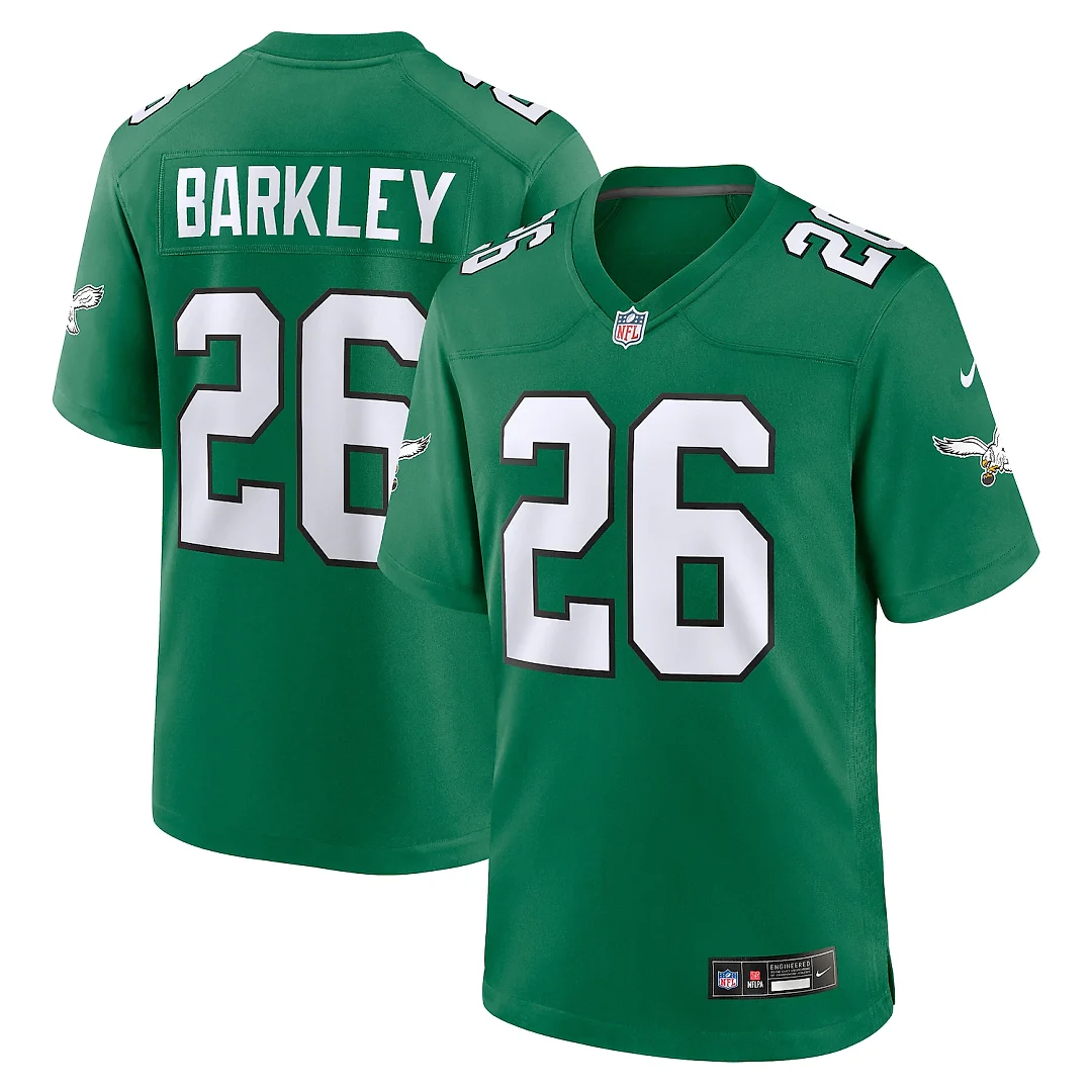 Zennovawear Saquon Barkley Philadelphia Eagles Alternate Game Jersey - Black