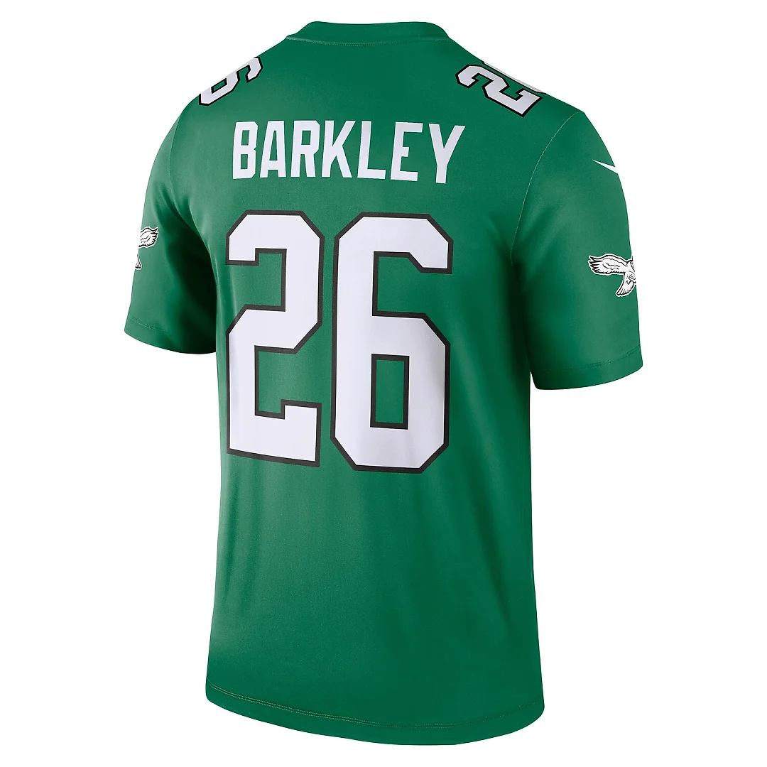 Zennovawear Saquon Barkley Philadelphia Eagles Legend Player Performance Top - Kelly Green