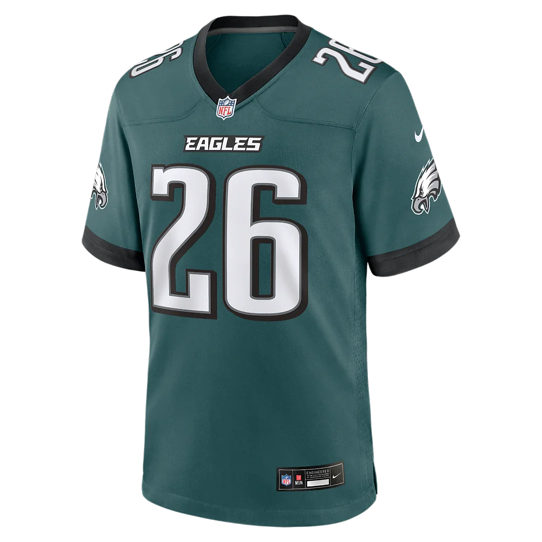 Zennovawear Saquon Barkley Philadelphia Eagles Team Game Jersey - Midnight Green