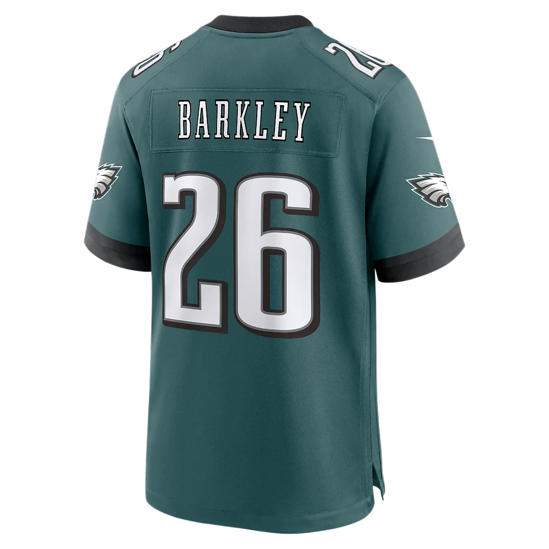Zennovawear Saquon Barkley Philadelphia Eagles Team Game Jersey - Midnight Green