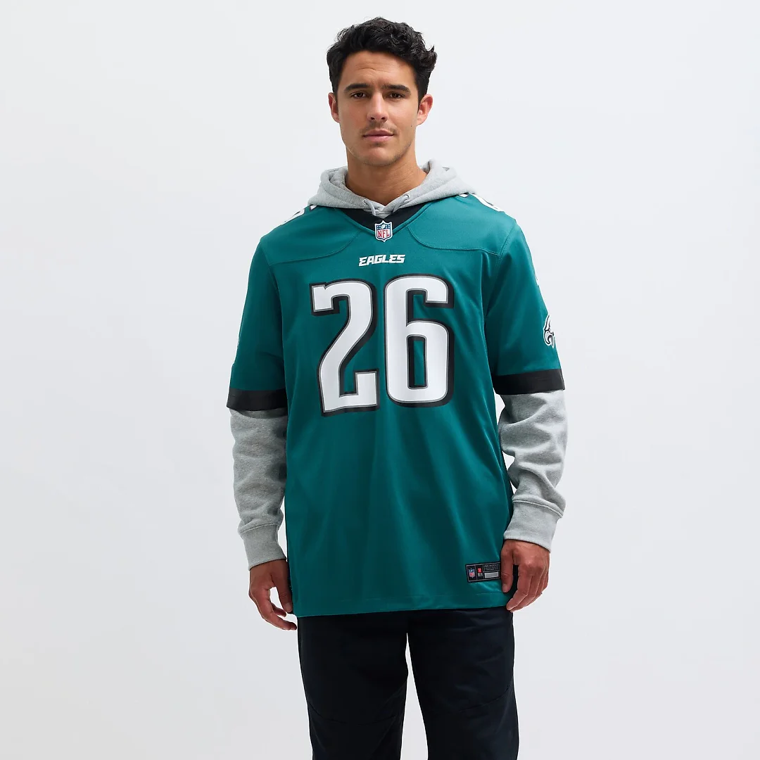 Zennovawear Saquon Barkley Philadelphia Eagles Game Player Jersey - Midnight Green