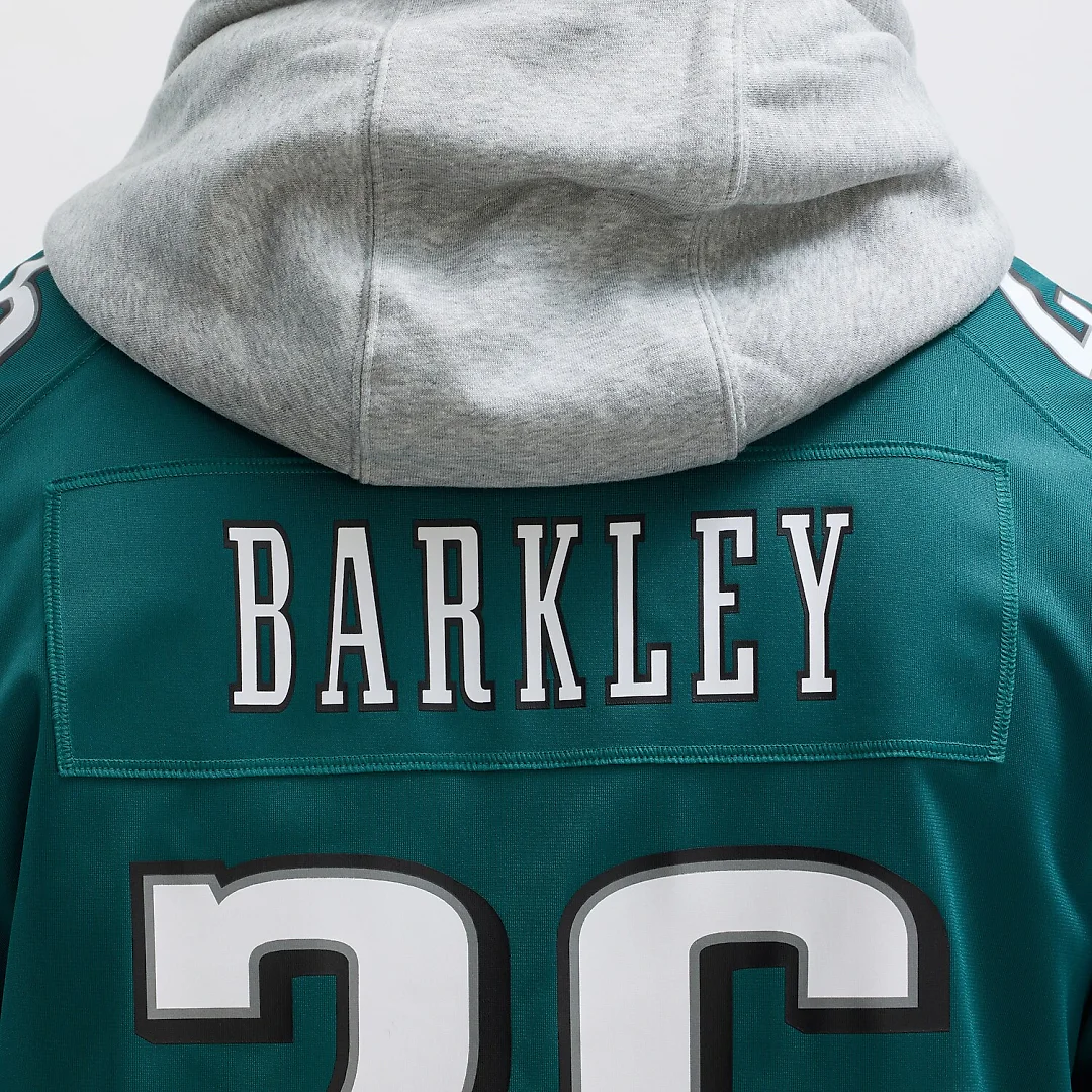 Zennovawear Saquon Barkley Philadelphia Eagles Game Player Jersey - Midnight Green