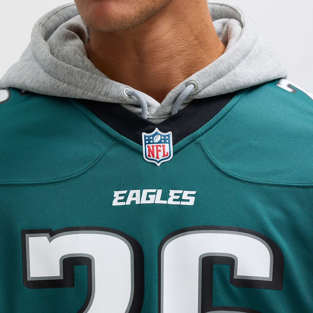 Zennovawear Saquon Barkley Philadelphia Eagles Game Player Jersey - Midnight Green