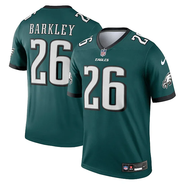 Zennovawear Saquon Barkley Philadelphia Eagles Legend Player Performance Top - Midnight Green