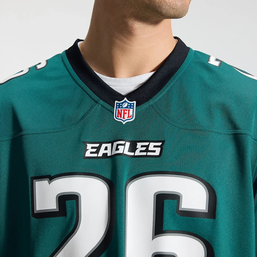 Zennovawear Saquon Barkley Philadelphia Eagles Team Game Jersey - Midnight Green