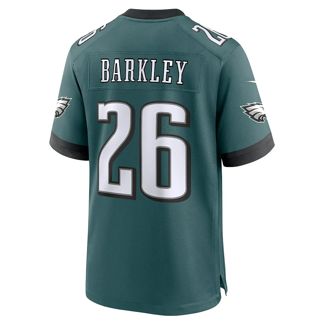 Zennovawear Saquon Barkley Philadelphia Eagles Game Player Jersey - Midnight Green
