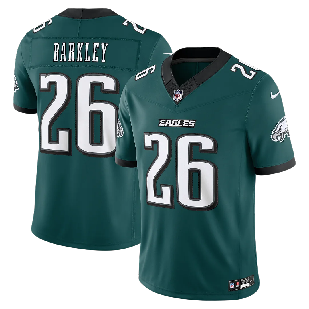 Zennovawear Saquon Barkley Philadelphia Eagles Team Vapor FUSE. Stitched Limited Jersey - Midnight Green