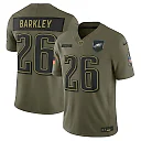 Zennovawear Saquon Barkley Philadelphia Eagles 2025 Salute to Service Limited Jersey - Olive