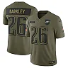 Zennovawear Saquon Barkley Philadelphia Eagles 2025 Salute to Service Limited Jersey - Olive