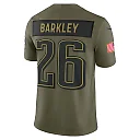 Zennovawear Saquon Barkley Philadelphia Eagles 2025 Salute to Service Limited Jersey - Olive