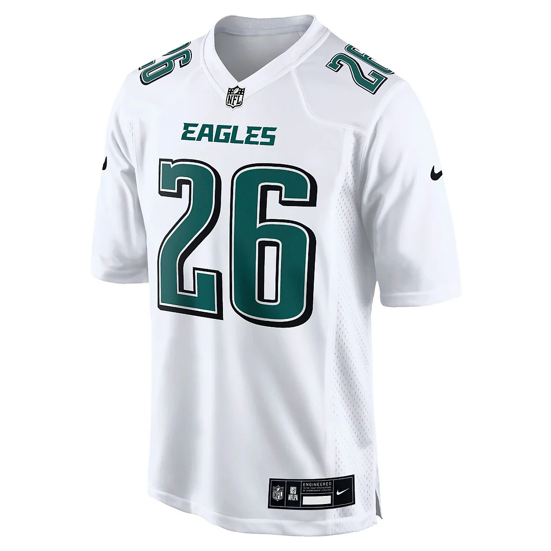 Zennovawear Saquon Barkley Philadelphia Eagles Fashion Game Jersey - Tundra White